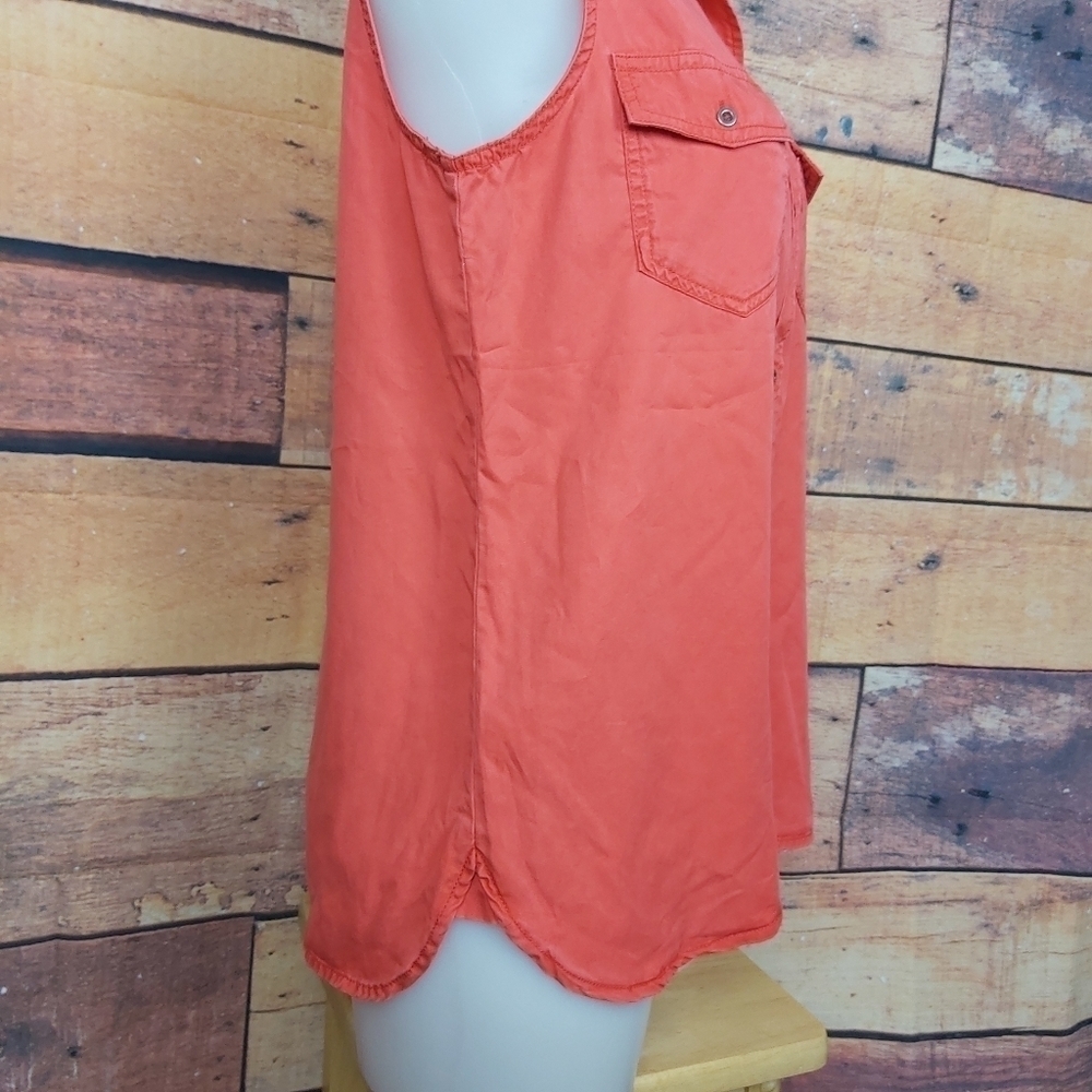 Buffalo Sleeveless Top button Down Light Blouse Size Small - Picture 4 of 6